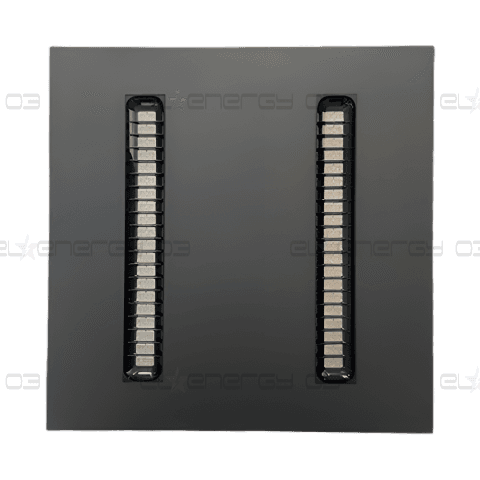 LED панел за октрит монтаж, 600х600, UGR<19, 40W, 4000K, 130 lm/W, 90°, 220V-240V AC, черен, IP20
