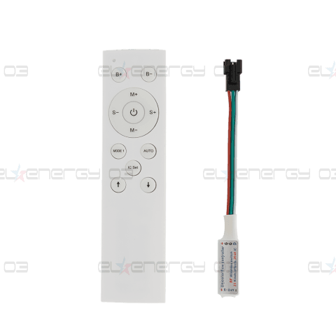 RF Контролер за едноцветна дигитална LED лента 1 порт 12-24V DC IC WS2811 2048 pixels