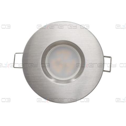 LED луна за вграждане 6.5W, 2700K, IP44, 220V-240V AC, 120°, Топла светлина, Сатиниран никел, SMD 2835