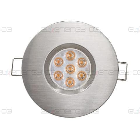 LED луна за вграждане насочена 6.5W, 2700K, IP44, 220V-240V AC, 45°, Топла светлина, Сатиниран никел, SMD 2835