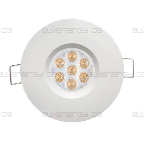 LED луна за вграждане насочена 6.5W, 4200K, IP44, 220V-240V AC, 45°, Неутрална светлина, Бяла, SMD 2835