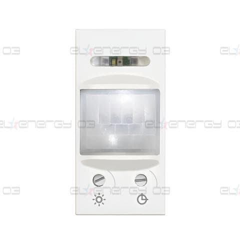 Датчик за движение PIR, 105°, обхват 6m @ h=1.2m, LED ≤ 50W, изисква неутрала, 1 мод. цвят Бял Classia Bticino