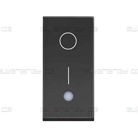 Бойлерен ключ 2P 1 мод. 16A с LED индикация цвят Черен /блистер/ Classia Bticino