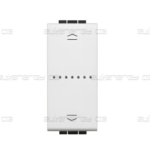 Ключ за щори Smart 1 мод. ЖИЧЕН изисква неутрала цвят Бял LL Bticino с Netatmo