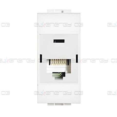 Розетка RJ45 cat.5e UTP 1 мод. цвят Бял LL Bticino