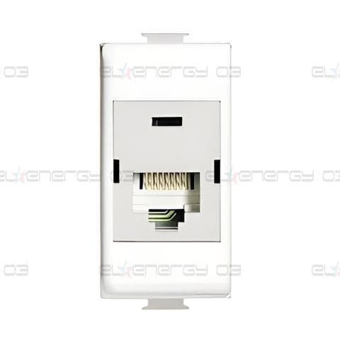 Розетка RJ45 cat.6 STP 1 мод. цвят Бял LL Bticino