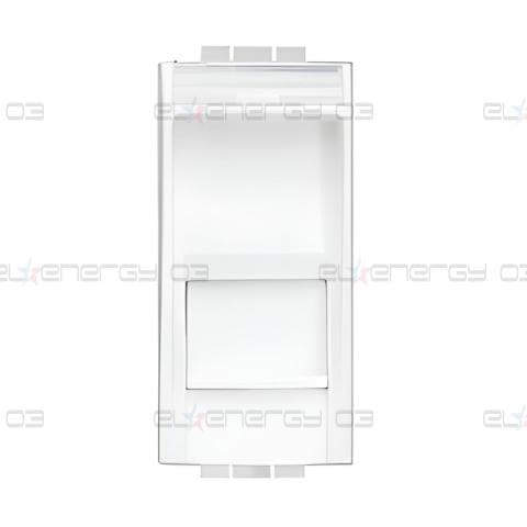 Розетка RJ45 cat.6 STP конектор toolless IDC 1 мод. цвят Бял LL Bticino