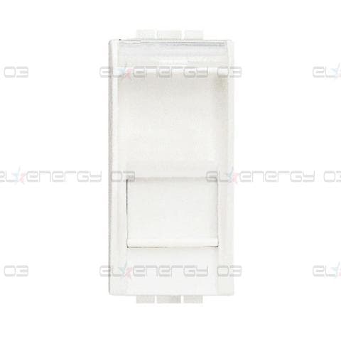 Розетка RJ45 cat.6 UTP конектор toolless IDC 1 мод. цвят Бял LL Bticino