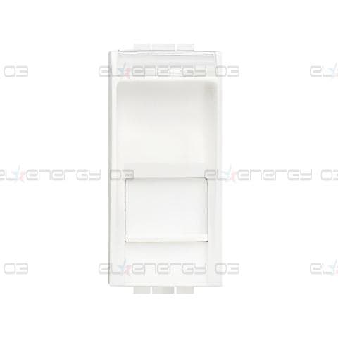 Розетка RJ45 cat.6A STP конектор toolless IDC 1 мод. цвят Бял LL Bticino