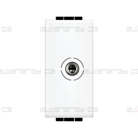 Розетка аудио жак 3.5mm 1 мод. цвят Бял LL Bticino