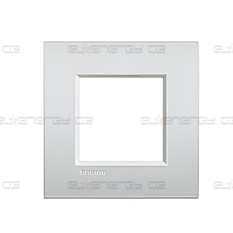 Рамка 2 мод. метална Pearl white AIR LL Bticino