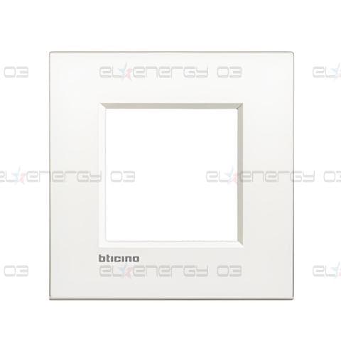 Рамка 2 мод. метална Pure white за обикновена конзола 50мм AIR LL Bticino
