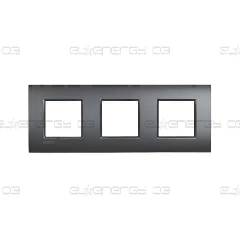 Рамка 2+2+2 мод. метална Anthracite AIR LL Bticino