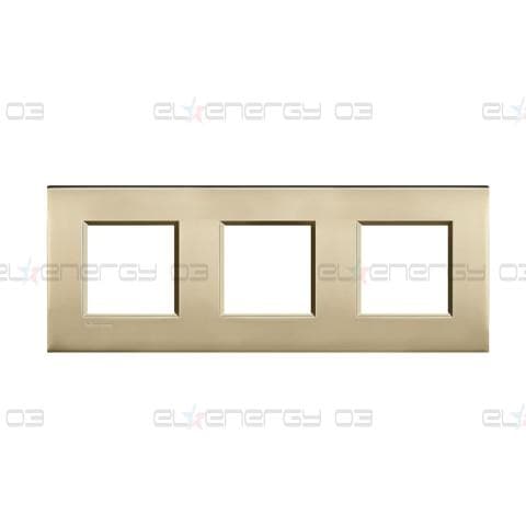 Рамка 2+2+2 мод. метална Gold mat AIR LL Bticino