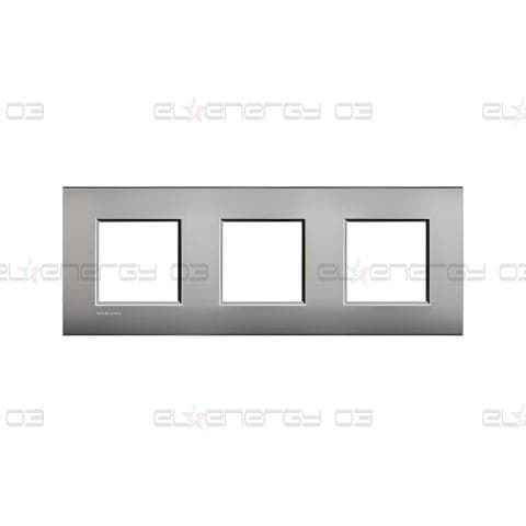 Рамка 2+2+2 мод. метална Nickel mat AIR LL Bticino