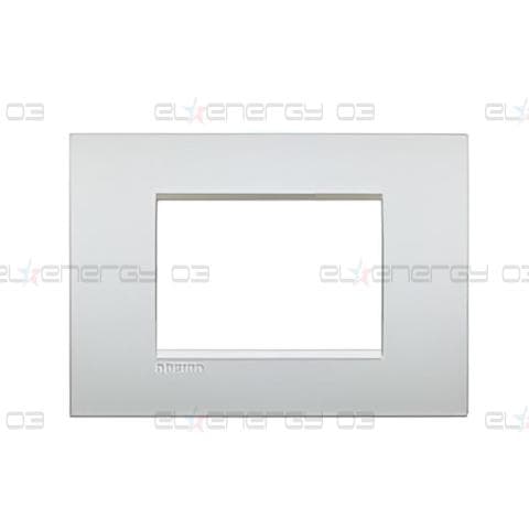 Рамка 3 мод. метална Pearl white AIR LL Bticino