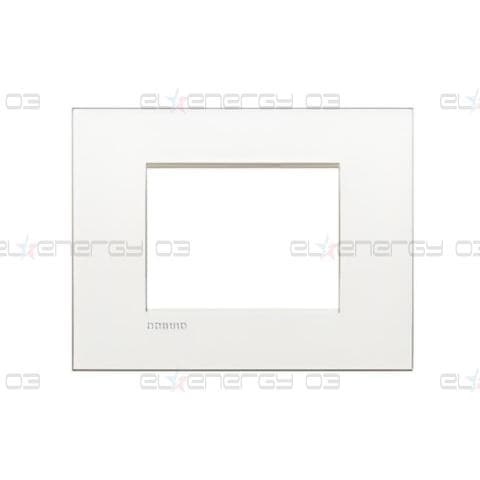 Рамка 3 мод. метална Pure white AIR LL Bticino