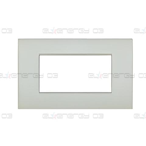 Рамка 4 мод. метална Pearl white AIR LL Bticino