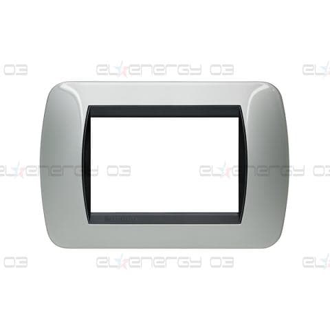 Рамка 3 мод. Light aluminium LL International Bticino