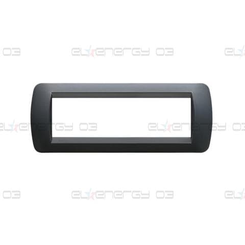 Рамка 7 мод. Dark steel plastic LL International Bticino