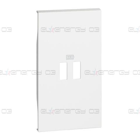 Лицев панел за USB розетка тип 2xA/2xC/A+C 2 мод. цвят Бял Living Now Bticino