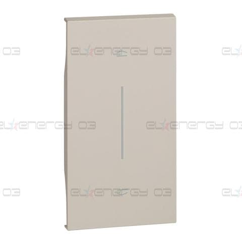 Лицев панел за бутон за щори 2 мод. цвят Крем Living Now Bticino