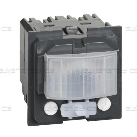 Датчик за движение PIR, 120°, обхват D4m @ h=1.2m, LED ≤ 100W, с ключ, без неутрала, 2 мод. Living Now Bticino