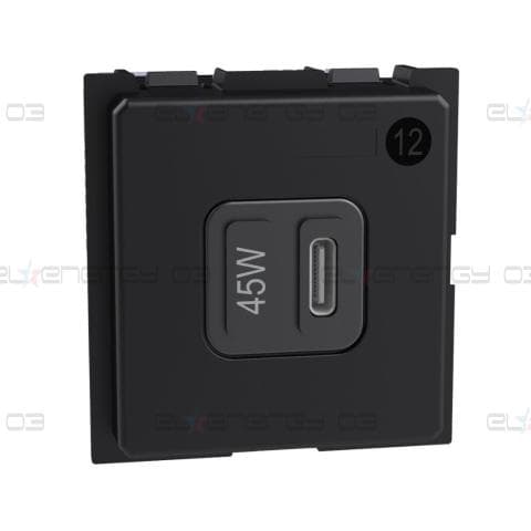 Розетка USB за зареждане тип C Power Delivery 45W 2 мод. Living Now Bticino