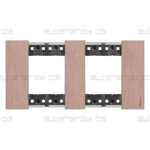 Рамка 2×2 мод. метална цвят Мед (Copper) Living Now Bticino