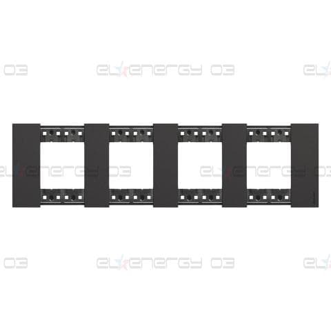 Рамка 4×2 мод. цвят Черен (Black) Living Now Bticino