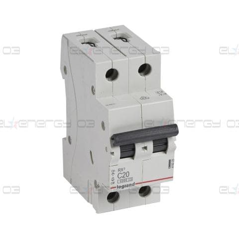 Автоматичен прекъсвач RX3 2P 32A крива С 6kA Legrand