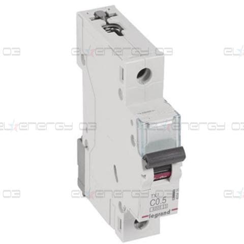 Автоматичен прекъсвач TX3 1P 0,5A крива С 6kA Legrand