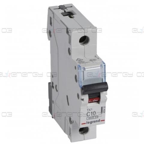 Автоматичен прекъсвач TX3 1P 10A крива С 6kA Legrand
