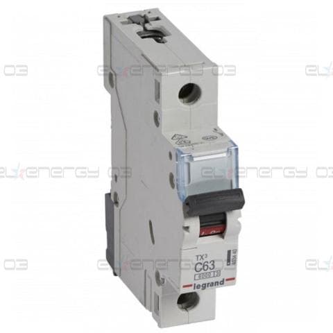 Автоматичен прекъсвач TX3 1P 63A крива С 6kA Legrand