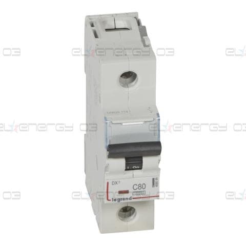 Автоматичен прекъсвач DX3 1P 80A крива С 16kA 1,5 мод. Legrand