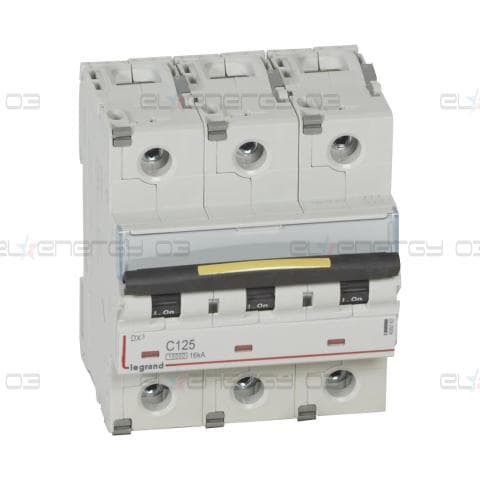 Автоматичен прекъсвач DX3 3P 125A крива С 10kA 4,5 мод. Legrand