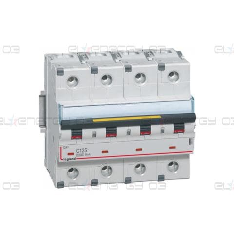 Автоматичен прекъсвач DX3 4P 125A крива С 10kA 6 мод. Legrand
