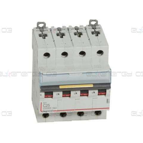 Автоматичен прекъсвач DX3 4P 25A крива С 10kA 4 мод. Legrand