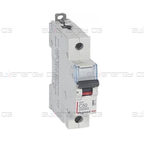 Автоматичен прекъсвач DX3 1P 50A крива С 10kA 1 мод. Legrand