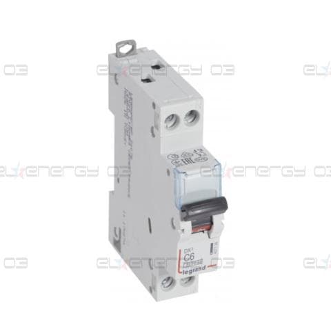 Автоматичен прекъсвач DX3 1P+N 6A крива С 6kA Legrand