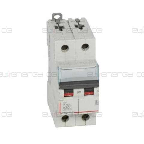 Автоматичен прекъсвач DX3 2P 20A крива С 6kA Legrand