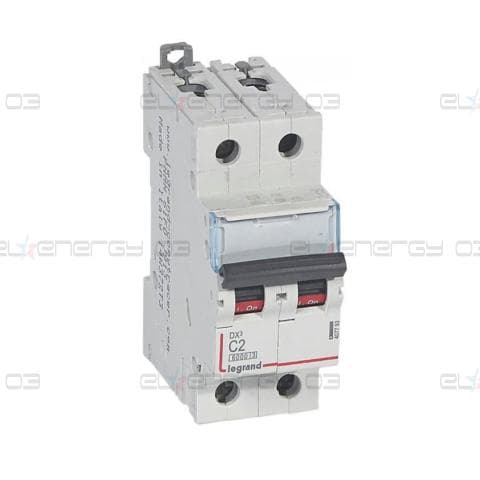 Автоматичен прекъсвач DX3 2P 2A крива С 6kA Legrand