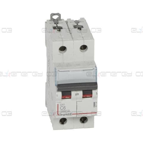 Автоматичен прекъсвач DX3 2P 6A крива С 6kA Legrand