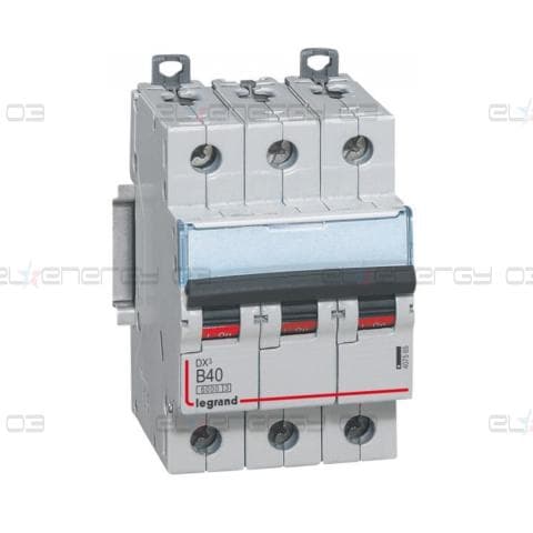 Автоматичен прекъсвач DX3 3P 40A крива B 6kA Legrand