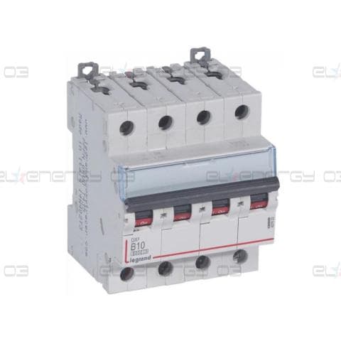 Автоматичен прекъсвач DX3 4P 10A крива B 6kA Legrand