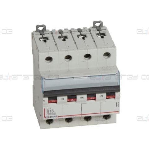 Автоматичен прекъсвач DX3 4P 16A крива B 6kA Legrand
