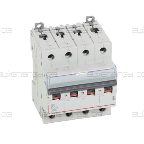 Автоматичен прекъсвач DX3 4P 16A крива D 6kA Legrand