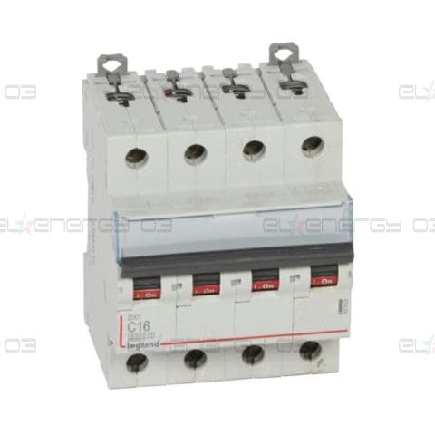 Автоматичен прекъсвач DX3 4P 16A крива С 6kA Legrand