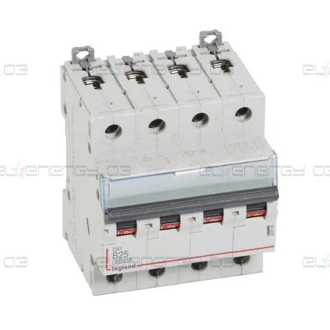 Автоматичен прекъсвач DX3 4P 25A крива B 6kA Legrand