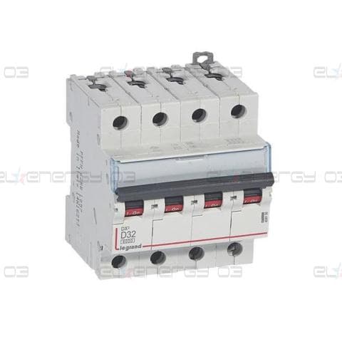 Автоматичен прекъсвач DX3 4P 32A крива D 6kA Legrand